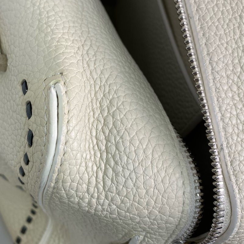 △ Delvaux 德爾沃 Ivory Calfskin Cool Box MM 2 Way Bag 象牙白色小牛皮兩用袋 - 257028354-19