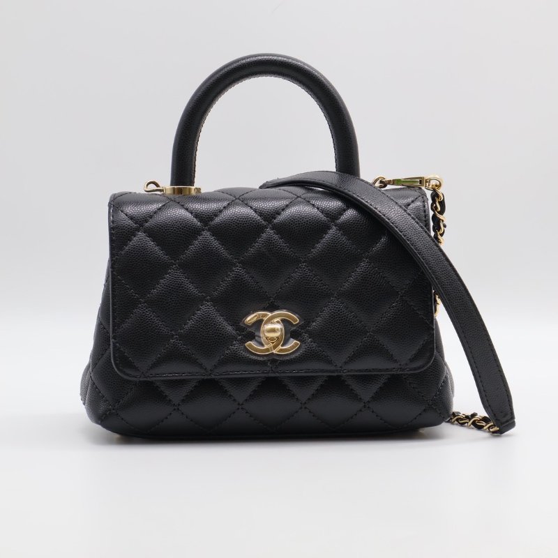CHANEL Coco handle - mini黑金-0