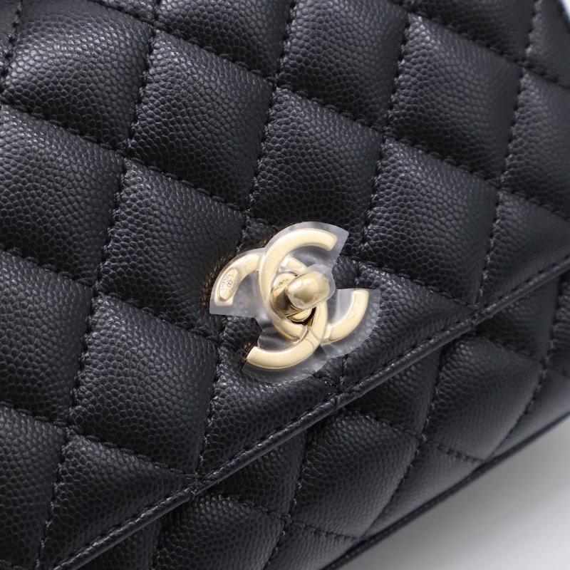 CHANEL Coco handle - mini黑金-7