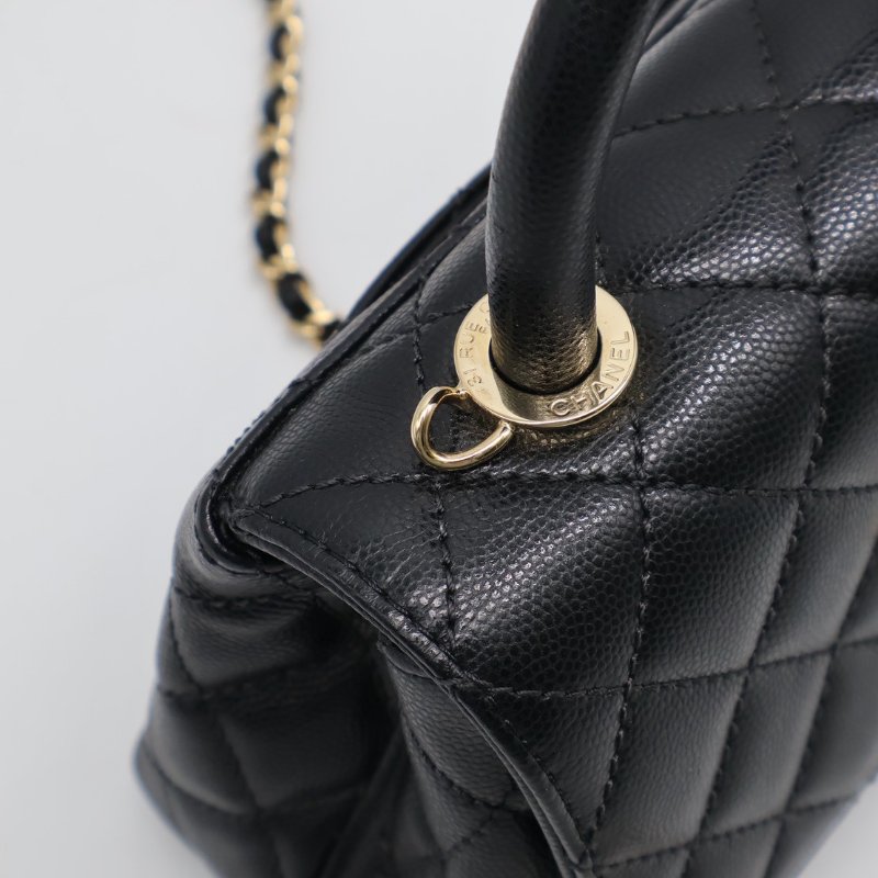 CHANEL Coco handle - mini黑金-10
