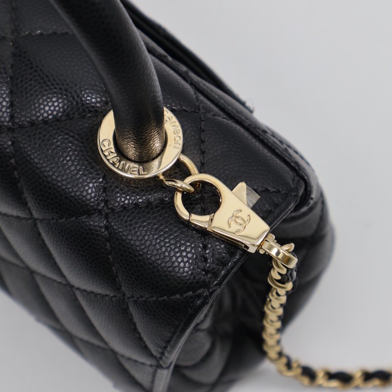 CHANEL Coco handle - mini黑金-11