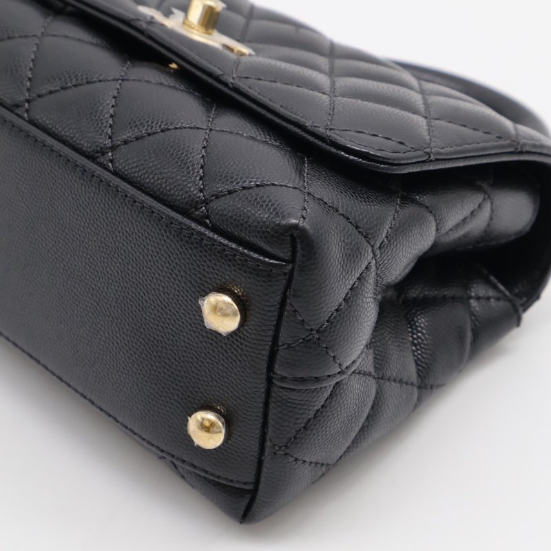 CHANEL Coco handle - mini黑金-15