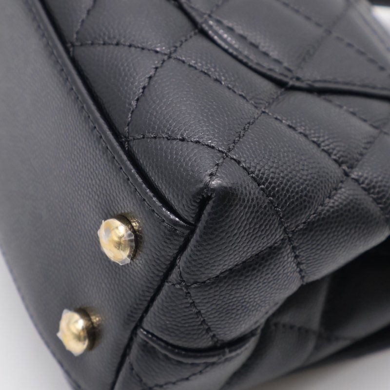 CHANEL Coco handle - mini黑金-17