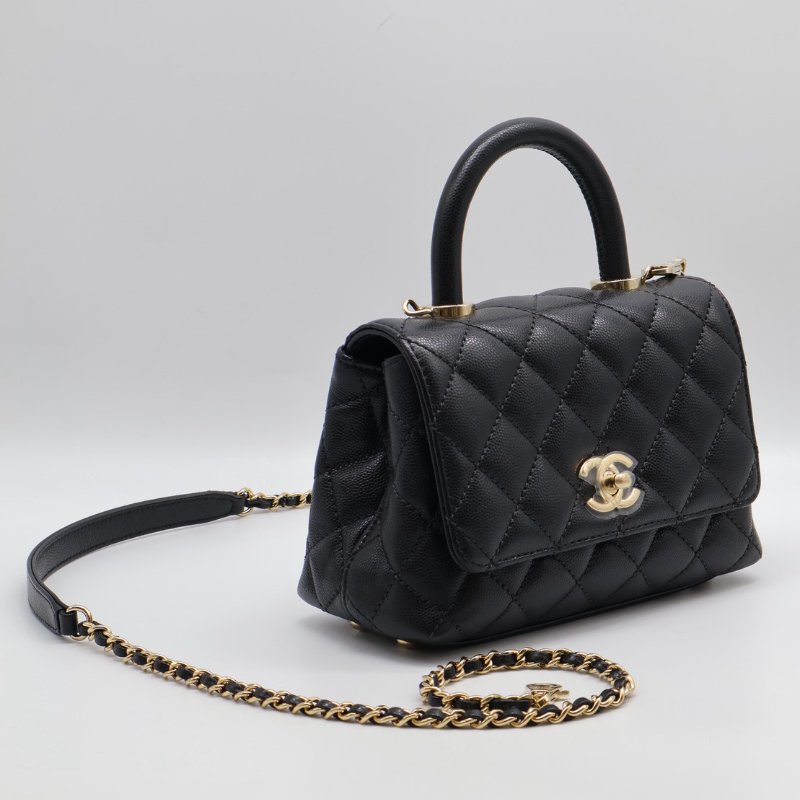 CHANEL Coco handle - mini黑金-20