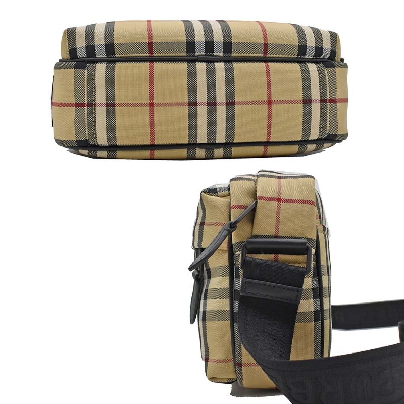 【門市全新現貨】BURBERRY 帆布Paddy 格紋拉鍊斜背包側背包 (附原廠防塵袋)-1