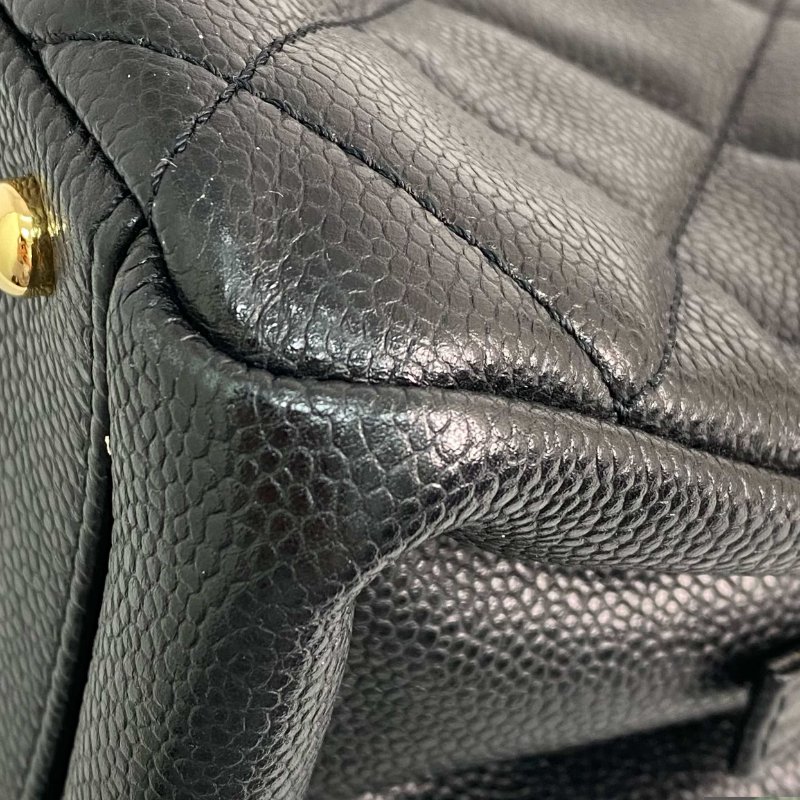 △ Chanel 香奈兒 Black Caviar Skin Gold Tone Metal Chain Tote Bag A67294 No.18 黑色粒紋小牛皮金色金屬鎖鏈托特袋No.18 - 257028413-8