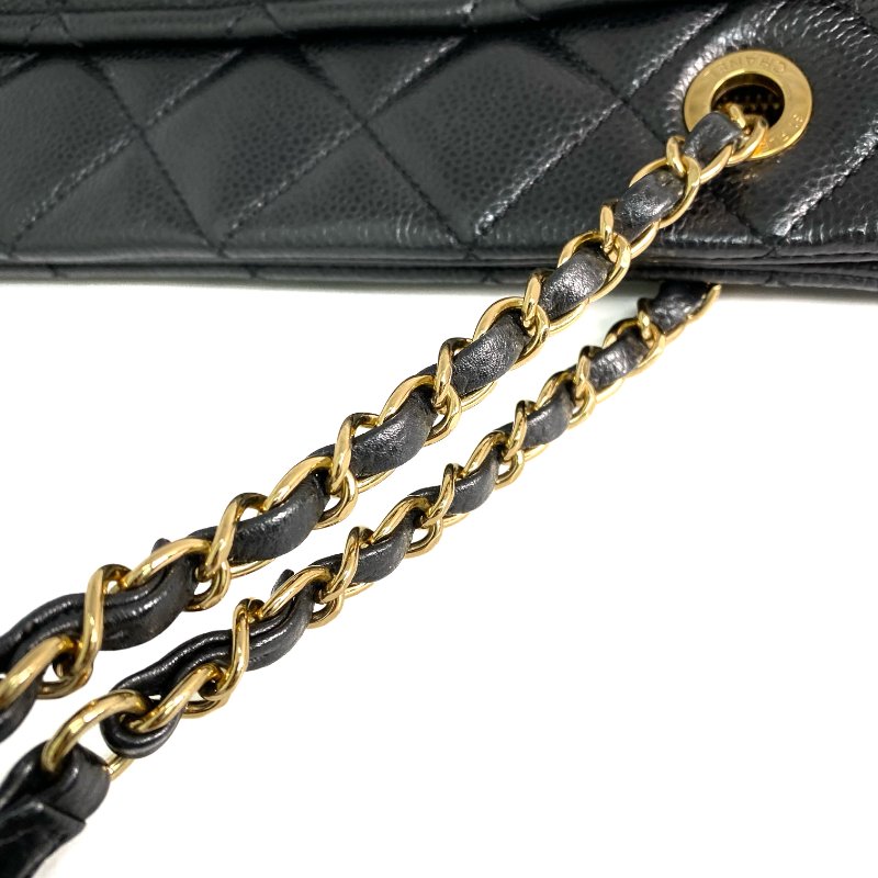 △ Chanel 香奈兒 Black Caviar Skin Gold Tone Metal Chain Tote Bag A67294 No.18 黑色粒紋小牛皮金色金屬鎖鏈托特袋No.18 - 257028413-11