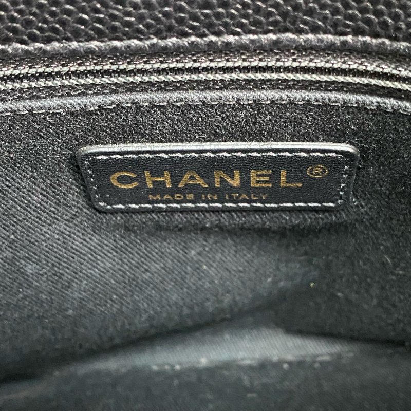 △ Chanel 香奈兒 Black Caviar Skin Gold Tone Metal Chain Tote Bag A67294 No.18 黑色粒紋小牛皮金色金屬鎖鏈托特袋No.18 - 257028413-17