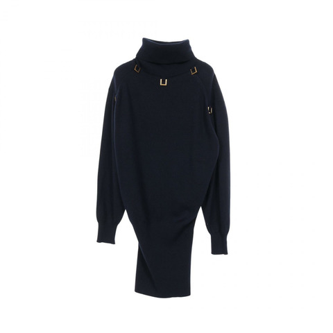 路易威登 (LOUIS VUITTON) 尼龍羊絨連身裙，海軍藍，二手女款，XS碼