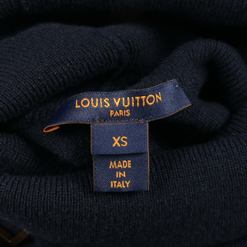 路易威登 (LOUIS VUITTON) 尼龍羊絨連身裙，海軍藍，二手女款，XS碼-2