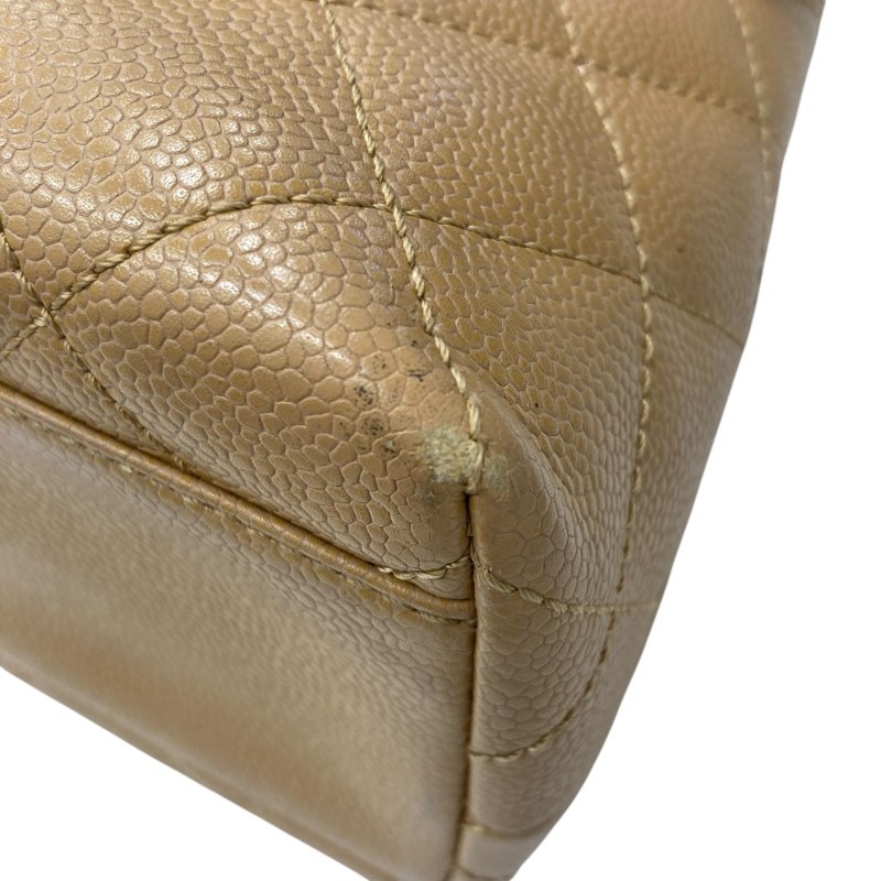 CHANEL 香奈兒 A12397 荔枝菱格牛皮 手提包 奶茶色-7