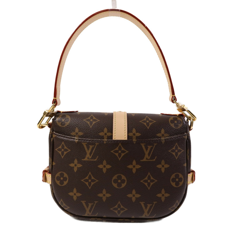 LOUIS VUITTON Monogram Saumur BB金扣手挽肩背兩用袋-1