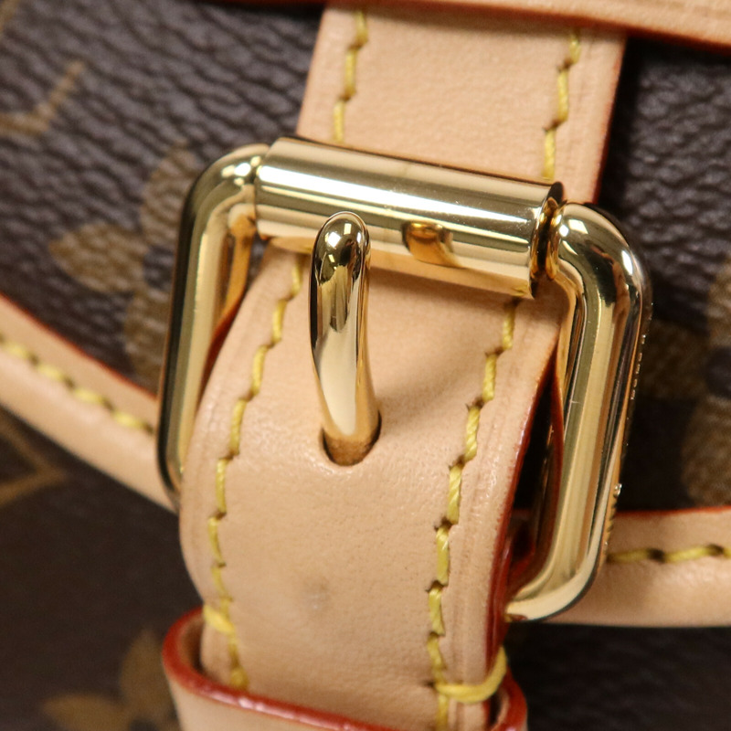 LOUIS VUITTON Monogram Saumur BB金扣手挽肩背兩用袋-13