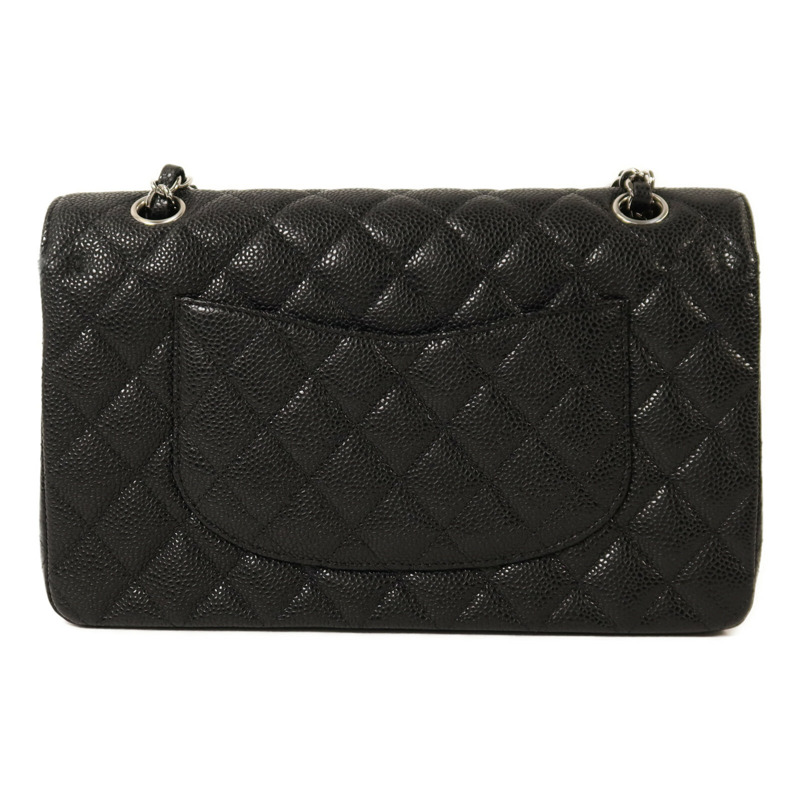 CHANEL 牛皮皮革Classic 25銀扣鏈帶肩背袋-1