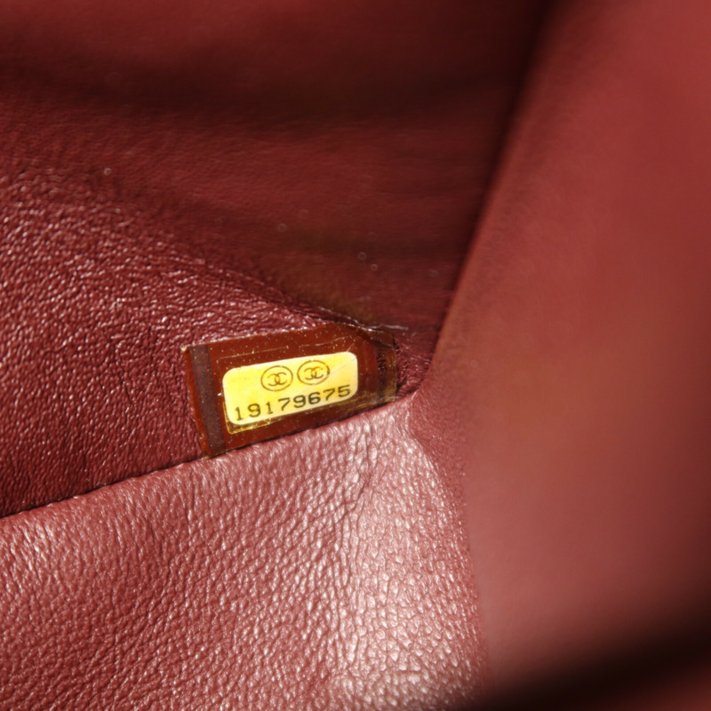 CHANEL 牛皮皮革Classic 25銀扣鏈帶肩背袋-7