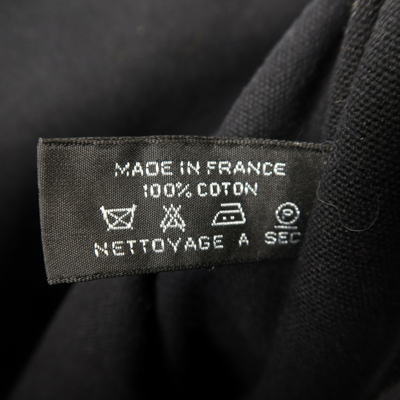 HERMES 帆布Herline Messenger Bag銀扣肩背袋Noir-6