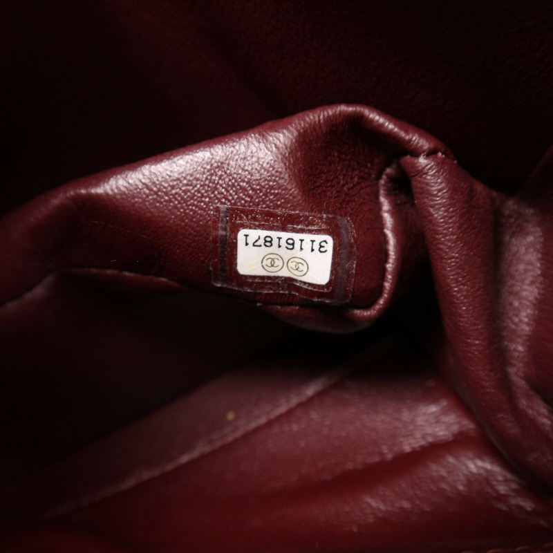 CHANEL 羊皮皮革Classic 23金扣鏈帶肩背袋-7