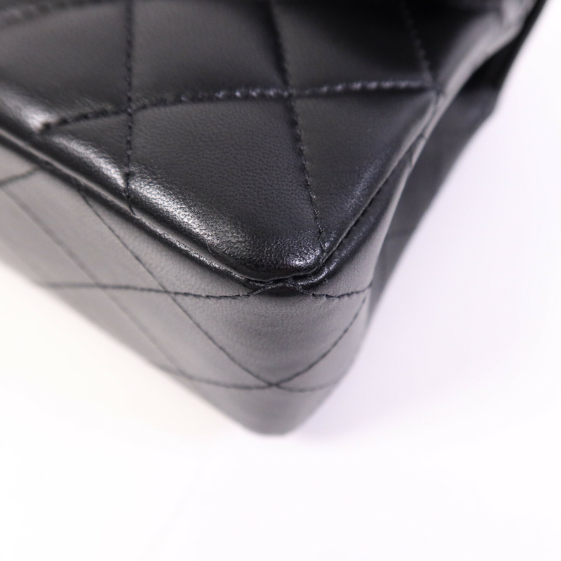 CHANEL 羊皮皮革Classic 23金扣鏈帶肩背袋-10