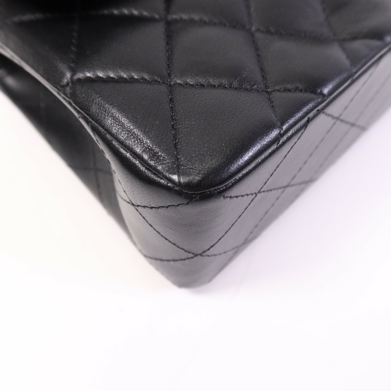 CHANEL 羊皮皮革Classic 23金扣鏈帶肩背袋-11