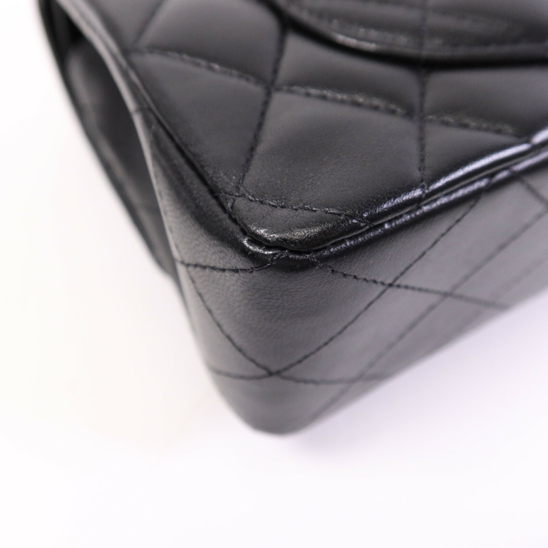 CHANEL 羊皮皮革Classic 23金扣鏈帶肩背袋-13