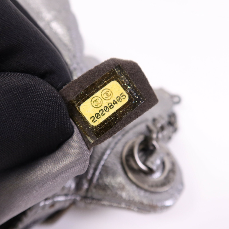 CHANEL 牛皮皮革Belt Bag銀扣鏈帶腰包-7