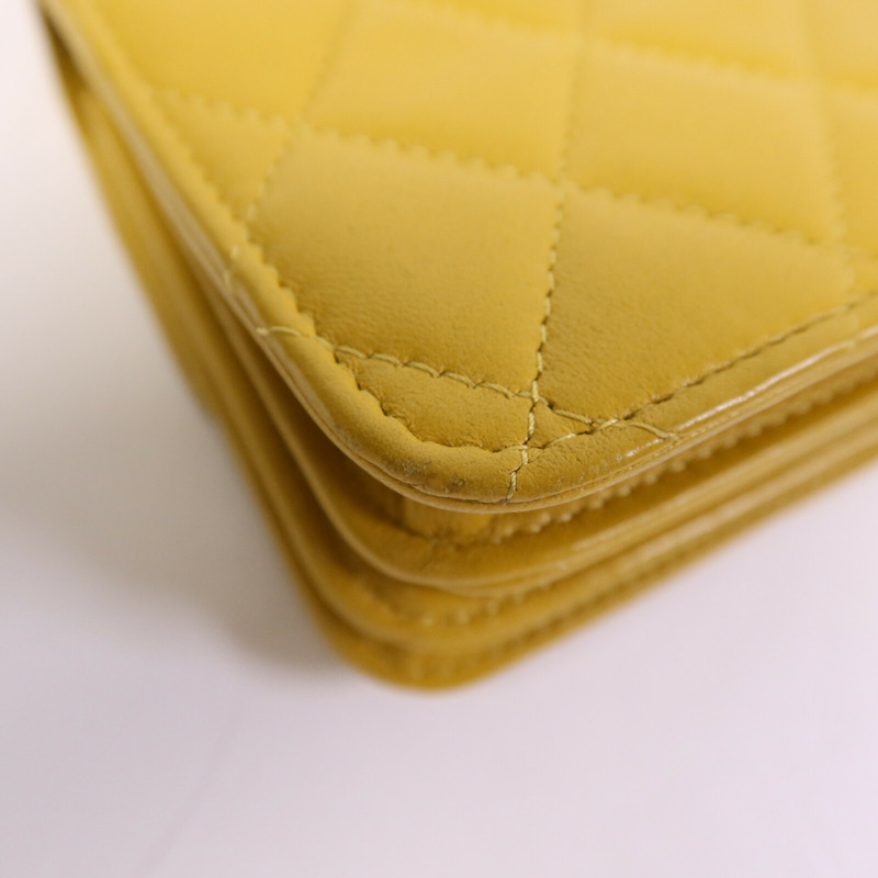 CHANEL 羊皮皮革Chain With Handle金扣鏈帶手挽肩背兩用袋-13