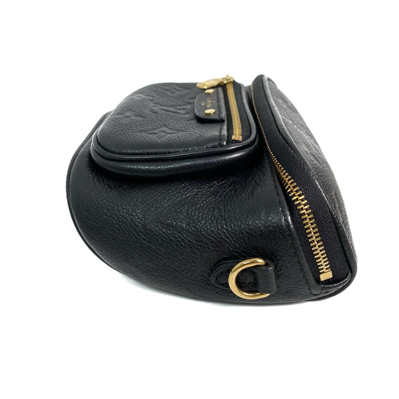 △ Louis Vuitton 路易威登 Black Empreinte Calfskin Monogram Mini Bumbag Shoulder Bag M46917 黑色小牛皮經典老花肩背袋 - 267000541-2