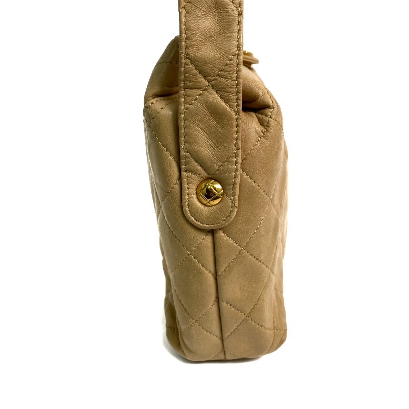 △ Chanel 香奈兒 Beige Lambskin Gold Tone Metal Vintage Shoulder Bag No.2 淺褐色小羊皮金色金屬經典肩背袋No.2 - 267000336-3