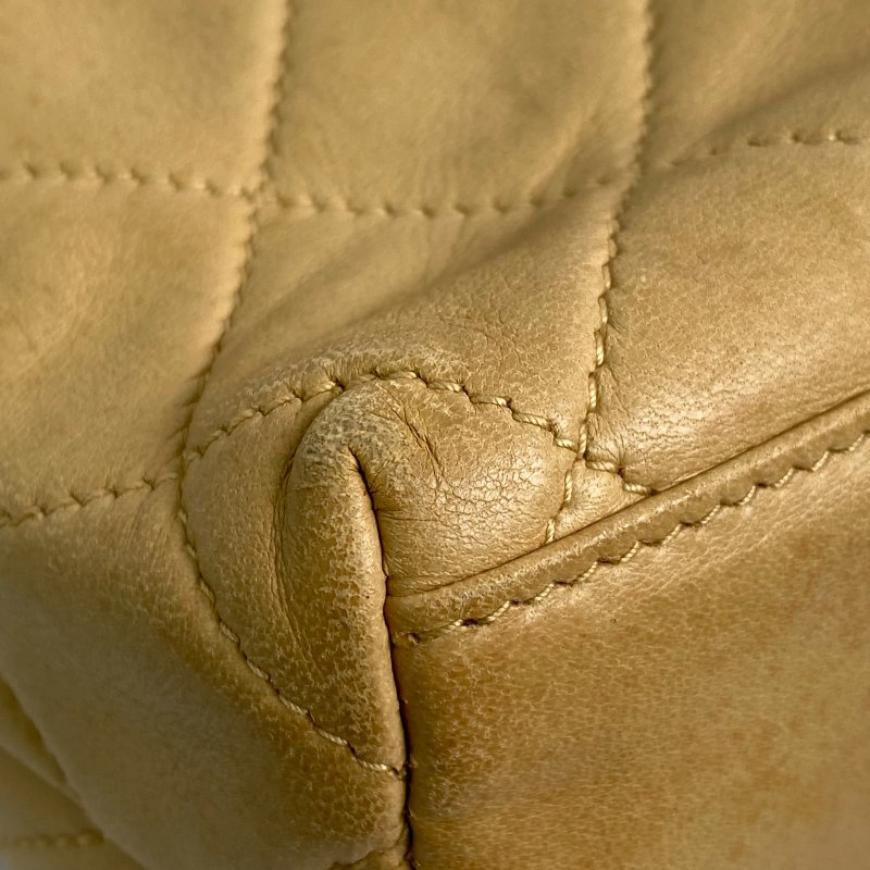 △ Chanel 香奈兒 Beige Lambskin Gold Tone Metal Vintage Shoulder Bag No.2 淺褐色小羊皮金色金屬經典肩背袋No.2 - 267000336-5