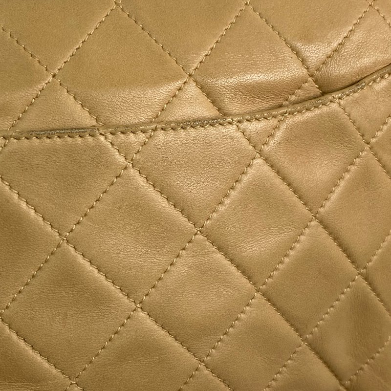 △ Chanel 香奈兒 Beige Lambskin Gold Tone Metal Vintage Shoulder Bag No.2 淺褐色小羊皮金色金屬經典肩背袋No.2 - 267000336-13
