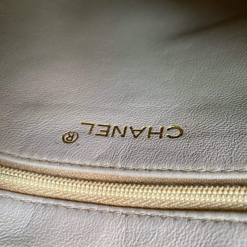 △ Chanel 香奈兒 Beige Lambskin Gold Tone Metal Vintage Shoulder Bag No.2 淺褐色小羊皮金色金屬經典肩背袋No.2 - 267000336-17