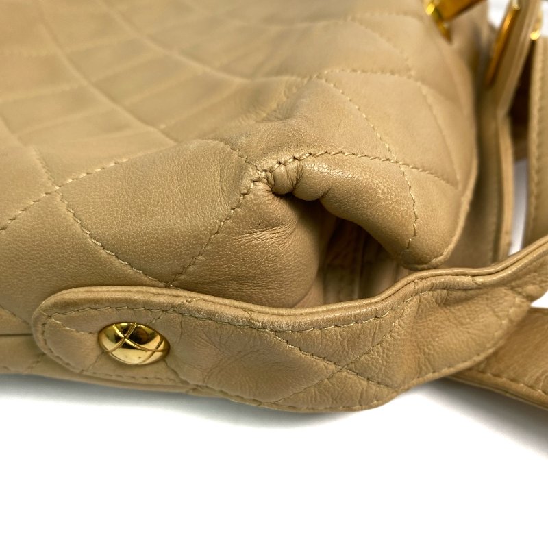 △ Chanel 香奈兒 Beige Lambskin Gold Tone Metal Vintage Shoulder Bag No.2 淺褐色小羊皮金色金屬經典肩背袋No.2 - 267000336-22