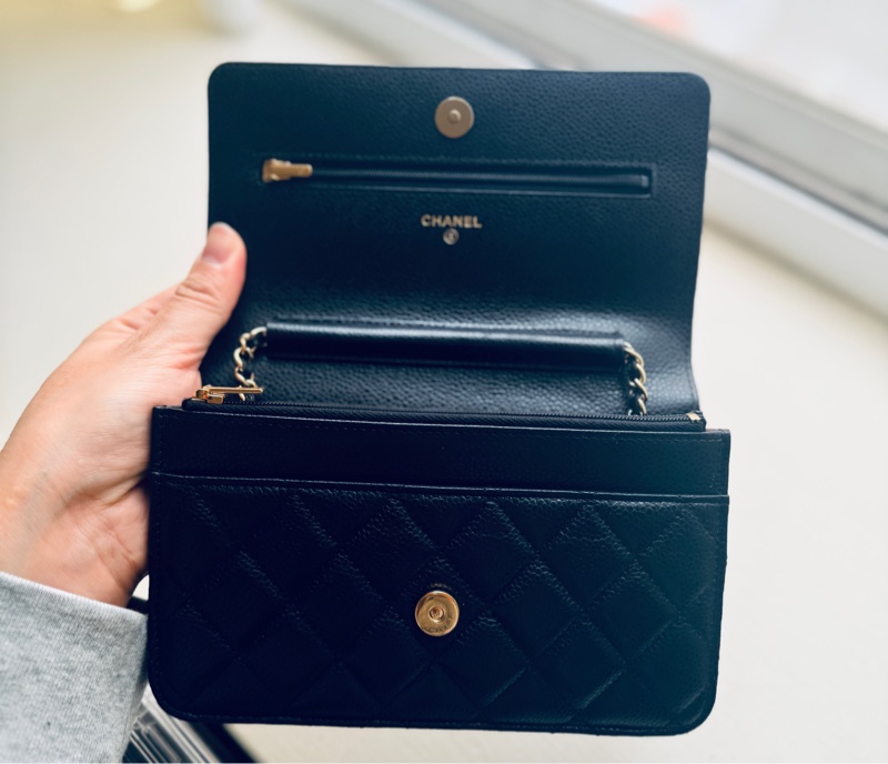 Chanel 香奈兒WOC金扣荔枝皮-2