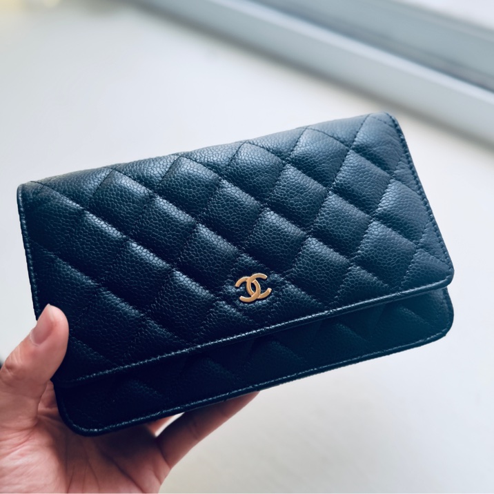 Chanel 香奈兒WOC金扣荔枝皮-7