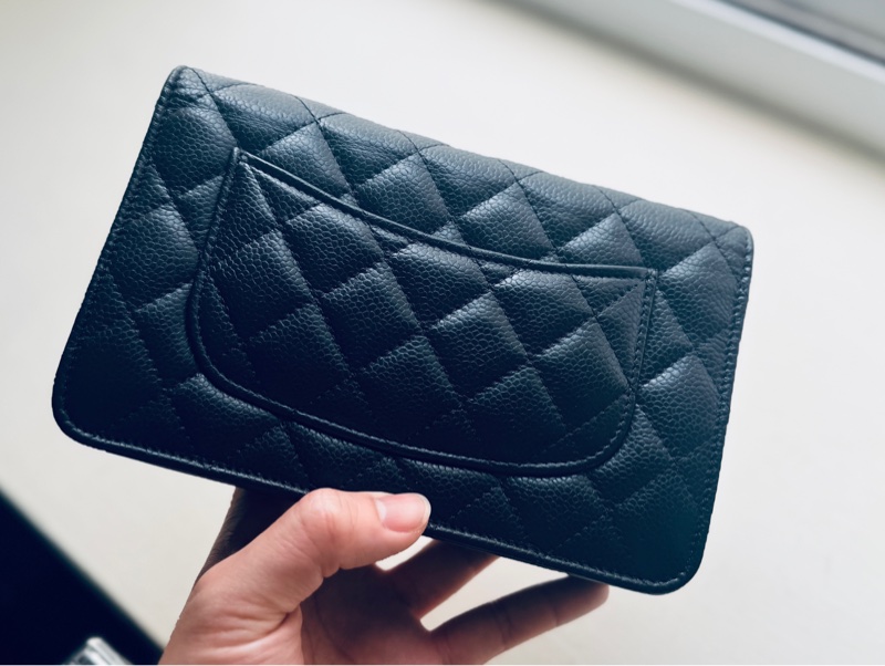 Chanel 香奈兒WOC金扣荔枝皮-8