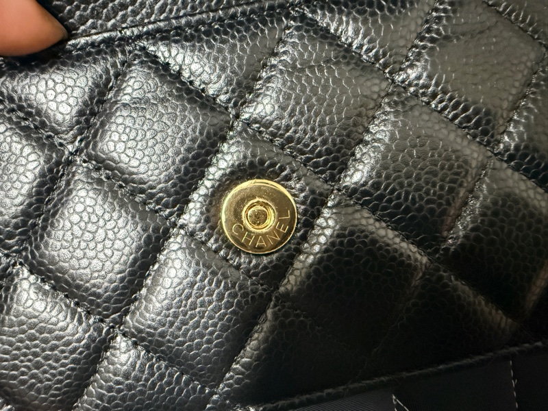Chanel 香奈兒WOC金扣荔枝皮-14