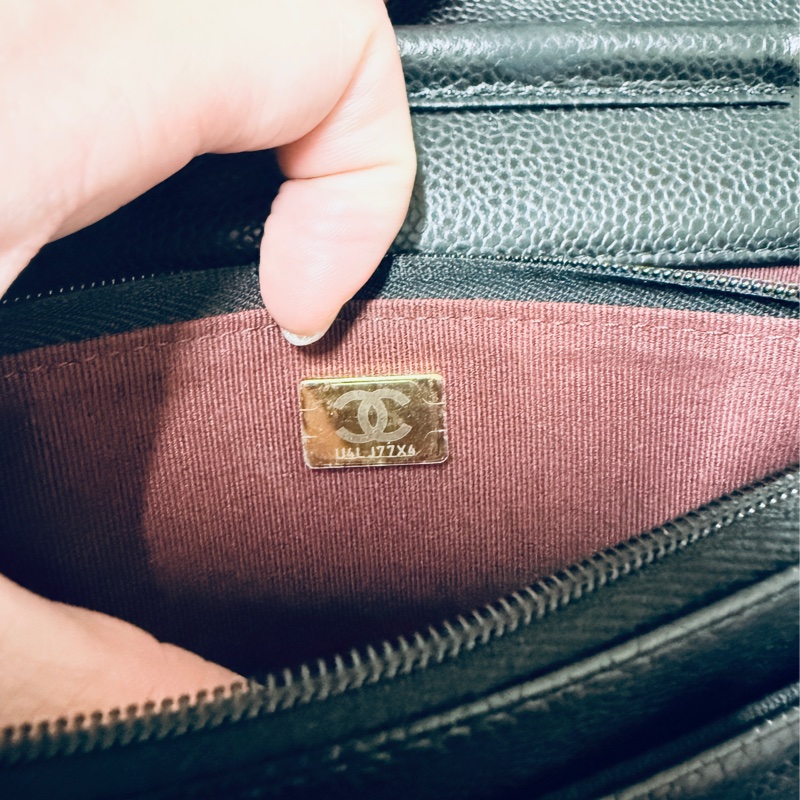 Chanel 香奈兒WOC金扣荔枝皮-16