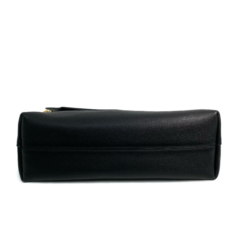 △ Prada 普拉達 Black Calfskin Medium Doux Chain Shoulder Bag 黑色小牛皮鎖鏈肩背袋 - 267000719-5