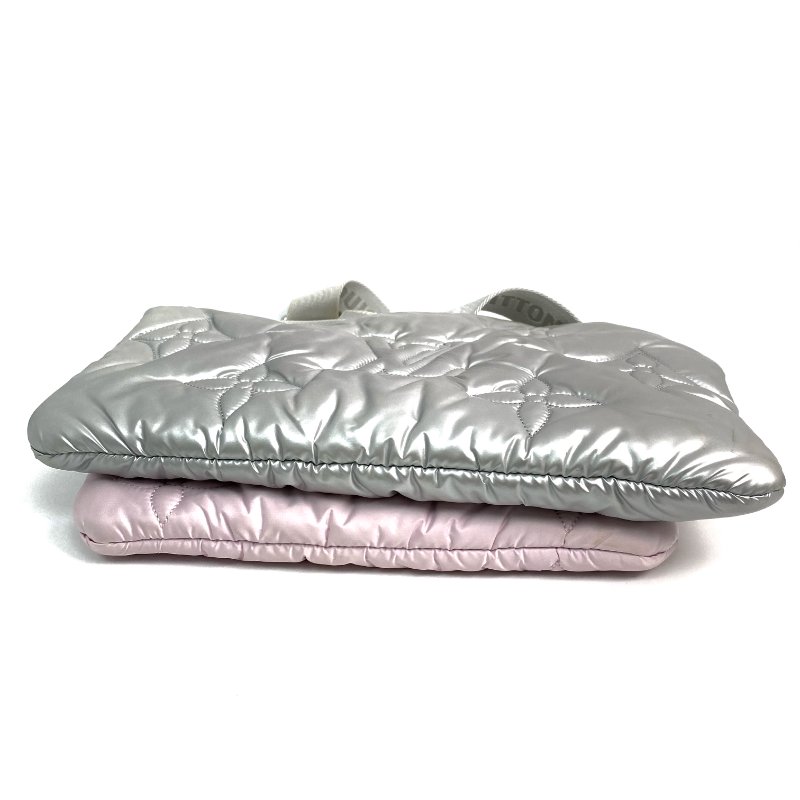 △ Louis Vuitton 路易威登 Pink And Silver Nylon Monogram Maxi Multi Pochette Accessoires Shoulder Bag M21056 粉紅色和銀色尼龍經典老花肩背袋 - 267000241-3