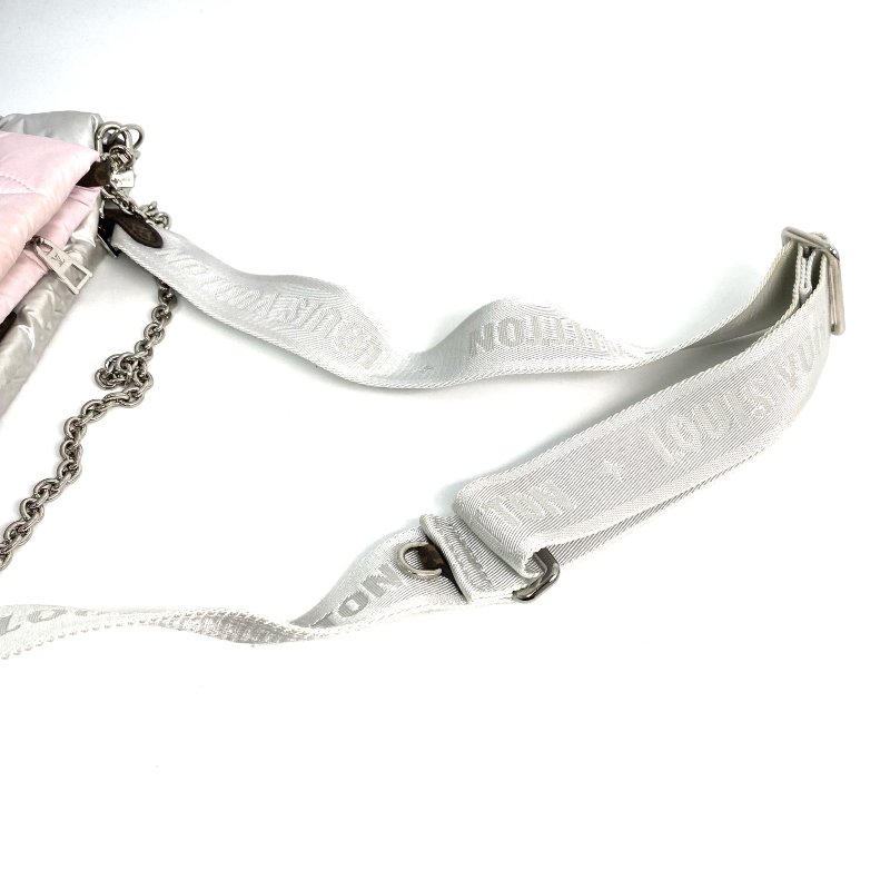 △ Louis Vuitton 路易威登 Pink And Silver Nylon Monogram Maxi Multi Pochette Accessoires Shoulder Bag M21056 粉紅色和銀色尼龍經典老花肩背袋 - 267000241-13