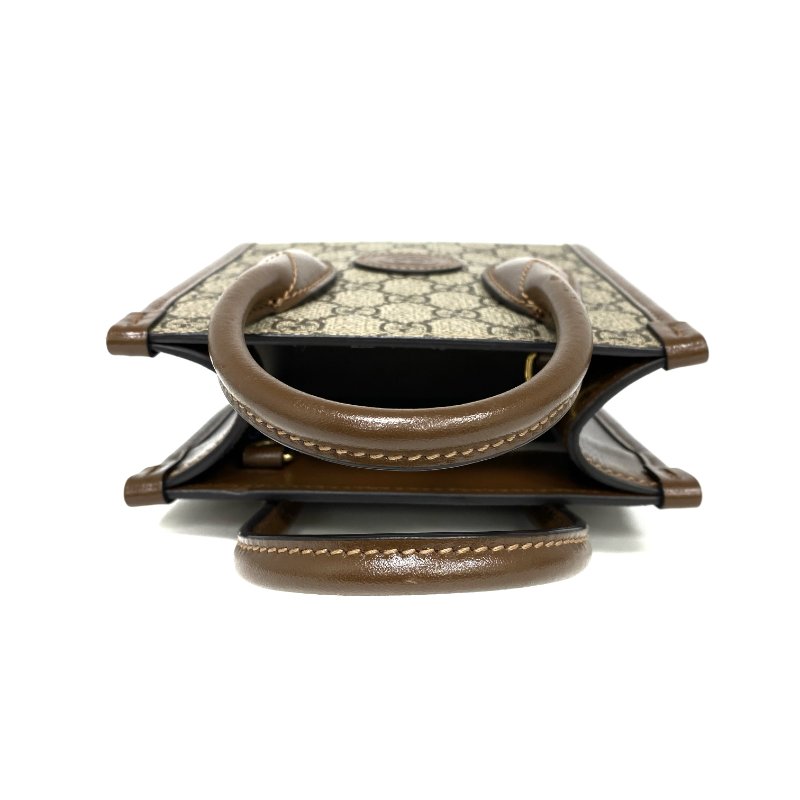 ☆ Gucci 古馳 Brown Beige Coated Canvas GG Monogram 2 Way Bag 啡色米色塗層帆布GG經典花紋兩用袋 - 267000498-7