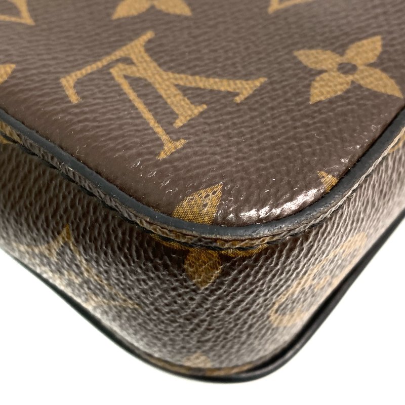 △ Louis Vuitton 路易威登 Brown Coated Canvas Monogram S-Lock Vertical Shoulder Bag M81522 啡色塗層帆布經典老花肩背袋 - 267000548-7