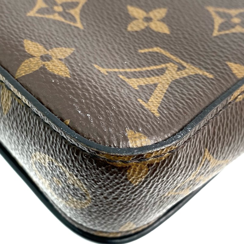 △ Louis Vuitton 路易威登 Brown Coated Canvas Monogram S-Lock Vertical Shoulder Bag M81522 啡色塗層帆布經典老花肩背袋 - 267000548-8