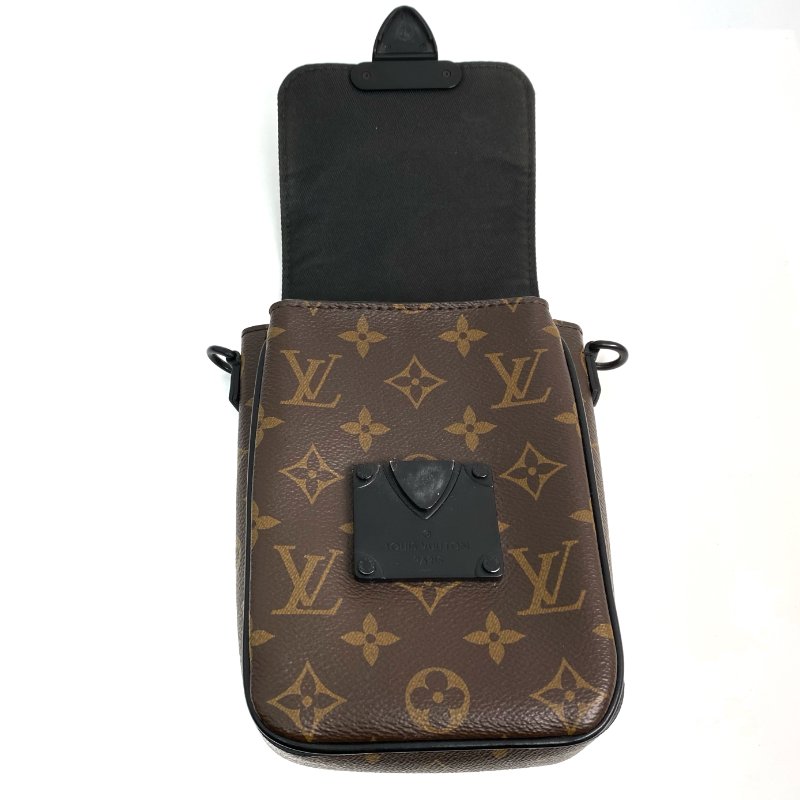△ Louis Vuitton 路易威登 Brown Coated Canvas Monogram S-Lock Vertical Shoulder Bag M81522 啡色塗層帆布經典老花肩背袋 - 267000548-13