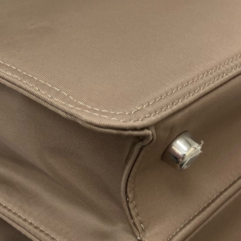 ☆ Fendi 芬迪 Beige Nylon Peekaboo 2 Way Bag 淺啡色尼龍兩用袋 - 267000404-11