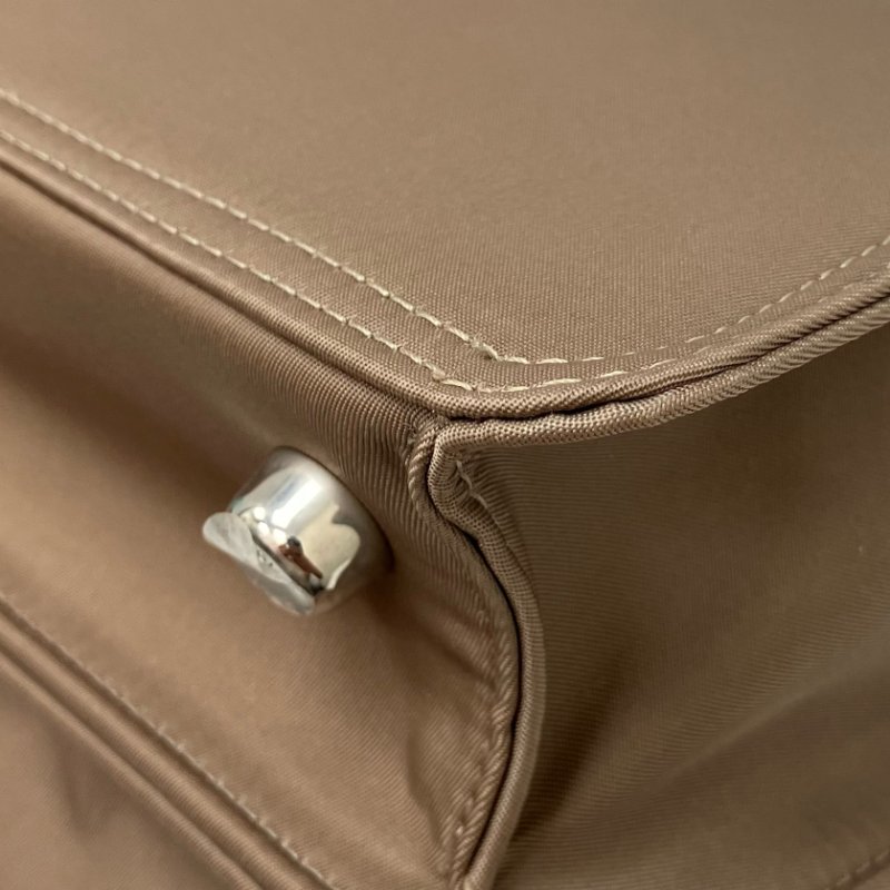 ☆ Fendi 芬迪 Beige Nylon Peekaboo 2 Way Bag 淺啡色尼龍兩用袋 - 267000404-12