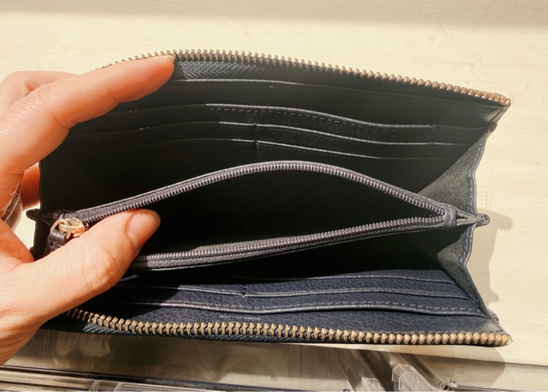 Vivienne Westwood 經典土星🪐靛色牛皮革 長夾-6