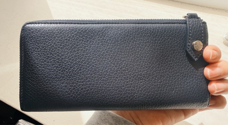 Vivienne Westwood 經典土星🪐靛色牛皮革 長夾-7