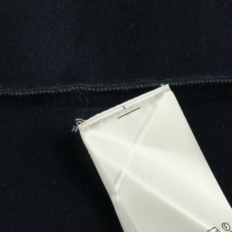路易威登 Monogram Pocket 洋裝 RW241WW 羊毛尼龍羊絨混紡 海軍藍 二手 XS-4