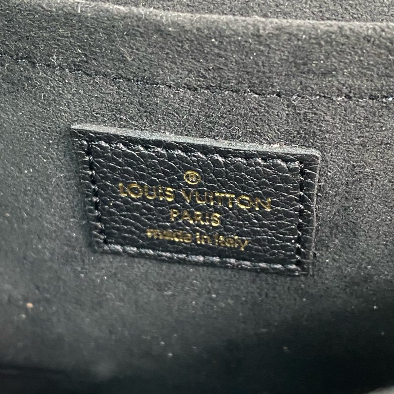 △ Louis Vuitton 路易威登 Brown Coated Canvas Monogram Empreinte Calfskin Felicie Pochette Chain Shoulder Bag M82477 黑色小牛皮經典老花鎖鏈肩背袋 - 267000578-15